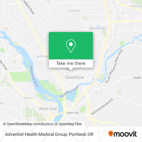 Mapa de Adventist Health Medical Group
