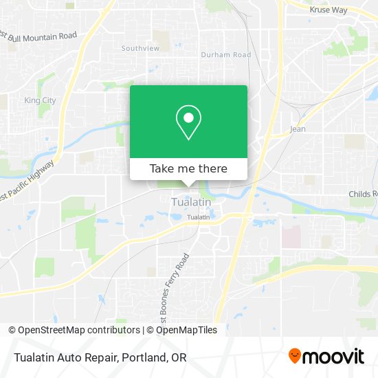 Mapa de Tualatin Auto Repair