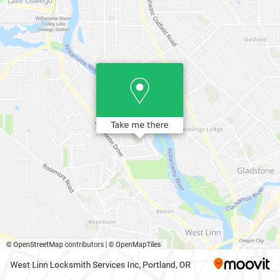 Mapa de West Linn Locksmith Services Inc