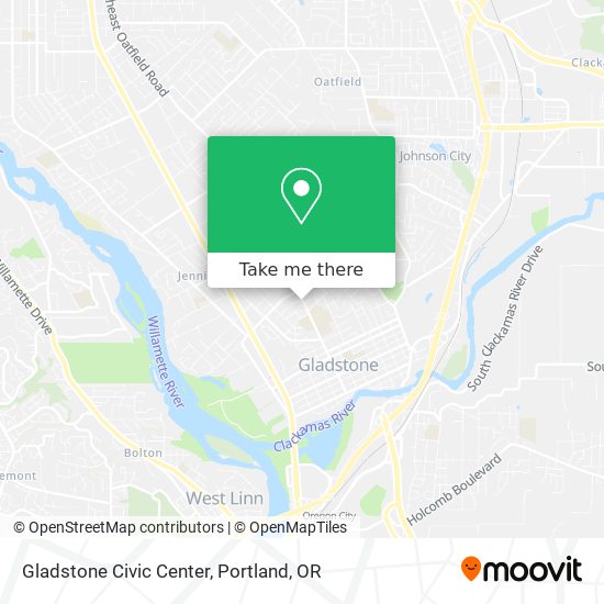 Gladstone Civic Center map