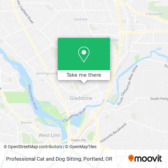 Mapa de Professional Cat and Dog Sitting