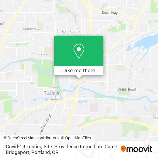 Covid-19 Testing Site: Providence Immediate Care - Bridgeport map