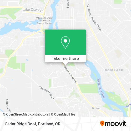 Cedar Ridge Roof map