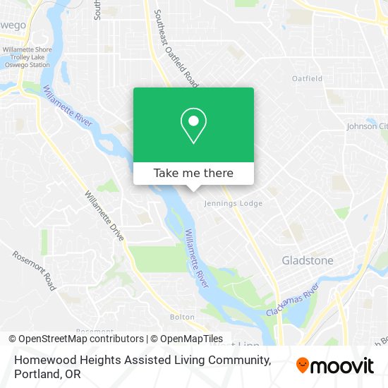 Mapa de Homewood Heights Assisted Living Community
