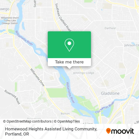 Homewood Heights Assisted Living Community map