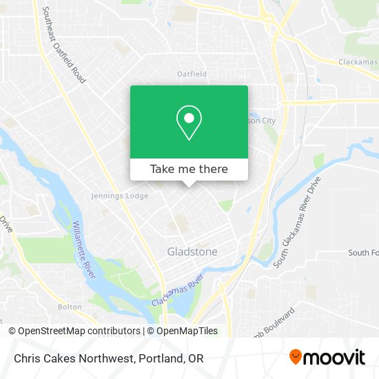 Mapa de Chris Cakes Northwest