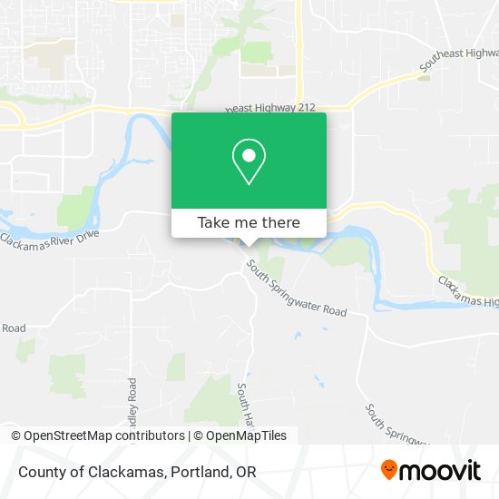 Mapa de County of Clackamas