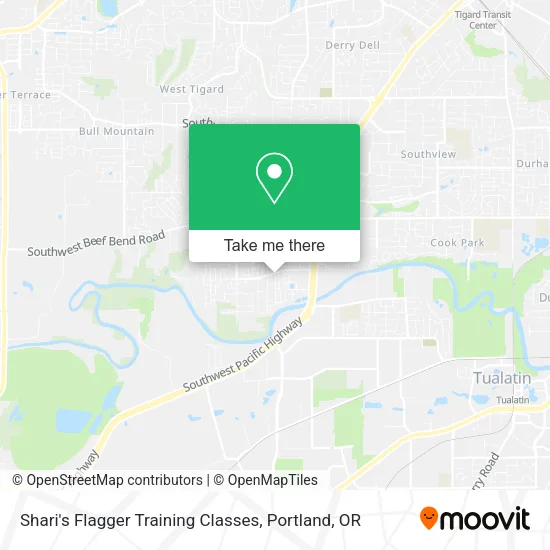 Shari's Flagger Training Classes map