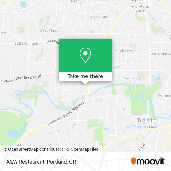 A&W Restaurant map