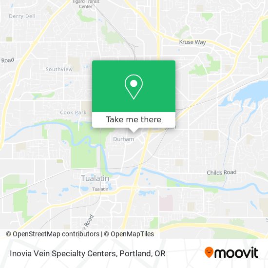 Inovia Vein Specialty Centers map