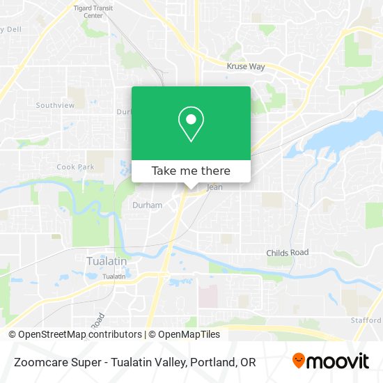 Mapa de Zoomcare Super - Tualatin Valley