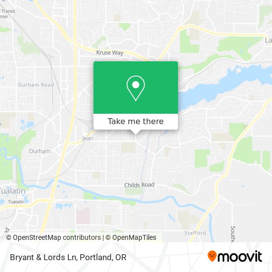 Bryant & Lords Ln map