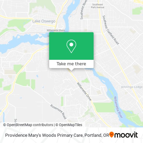 Providence Mary's Woods Primary Care map