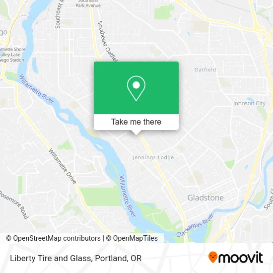 Liberty Tire and Glass map