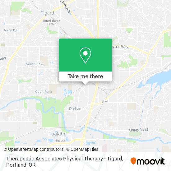 Mapa de Therapeutic Associates Physical Therapy - Tigard