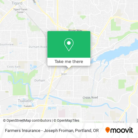 Farmers Insurance - Joseph Froman map