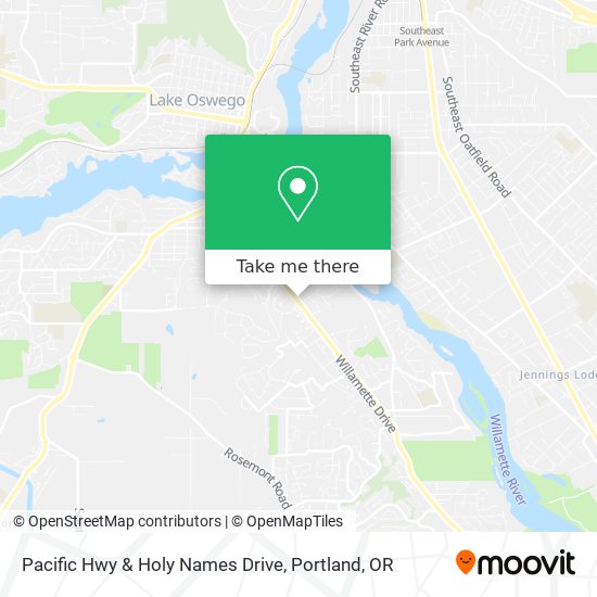 Mapa de Pacific Hwy & Holy Names Drive