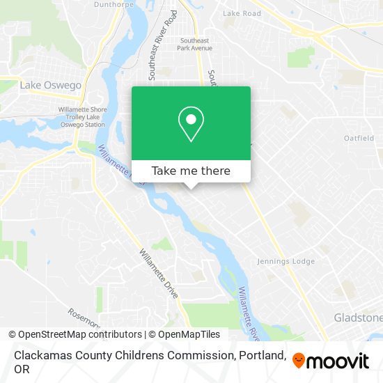 Clackamas County Childrens Commission map