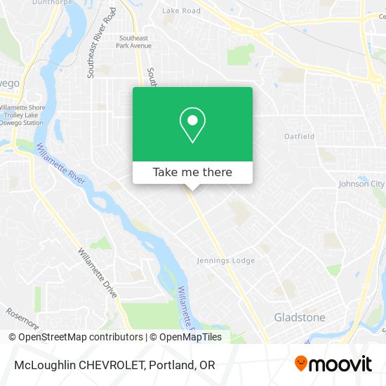 Mapa de McLoughlin CHEVROLET