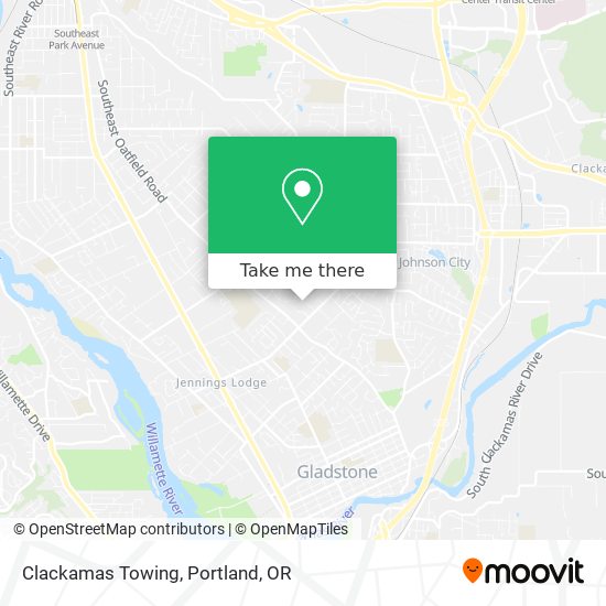 Mapa de Clackamas Towing