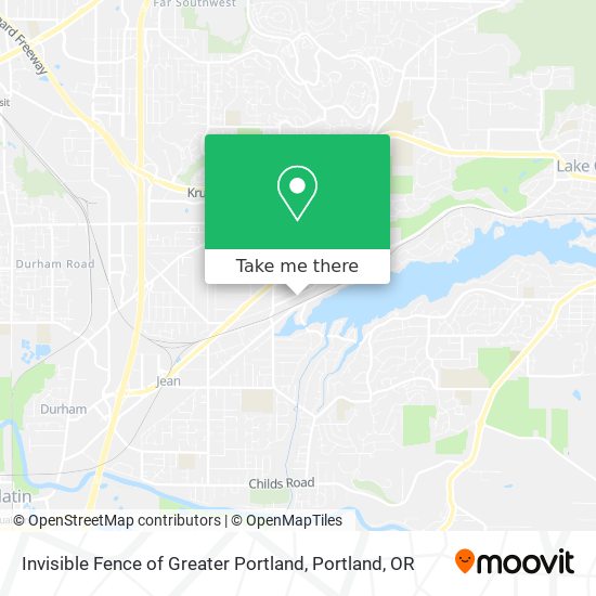 Mapa de Invisible Fence of Greater Portland