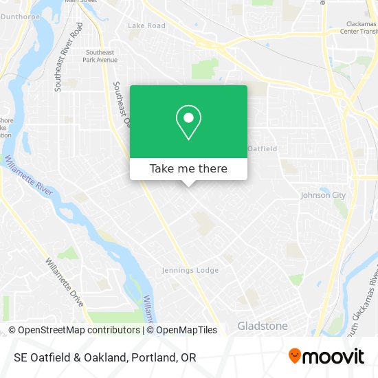 Mapa de SE Oatfield & Oakland