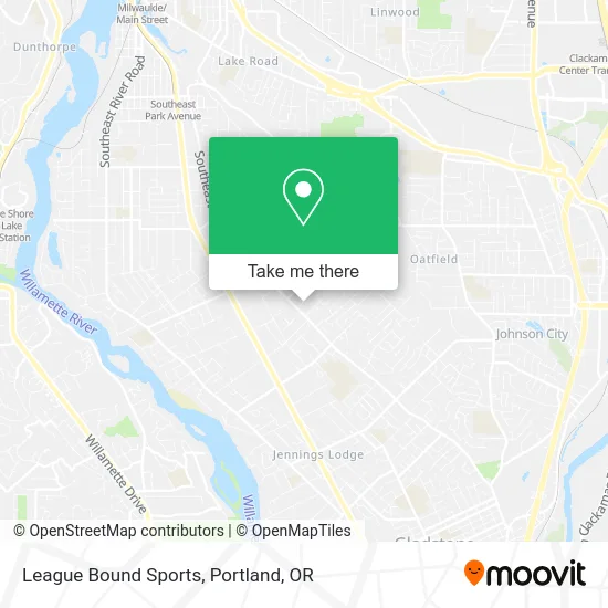 League Bound Sports map