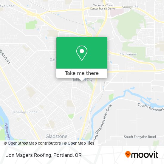 Mapa de Jon Magers Roofing