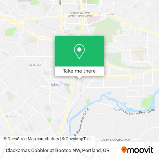 Mapa de Clackamas Cobbler at Bootco NW