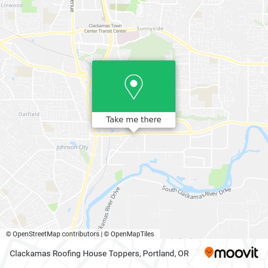 Mapa de Clackamas Roofing House Toppers