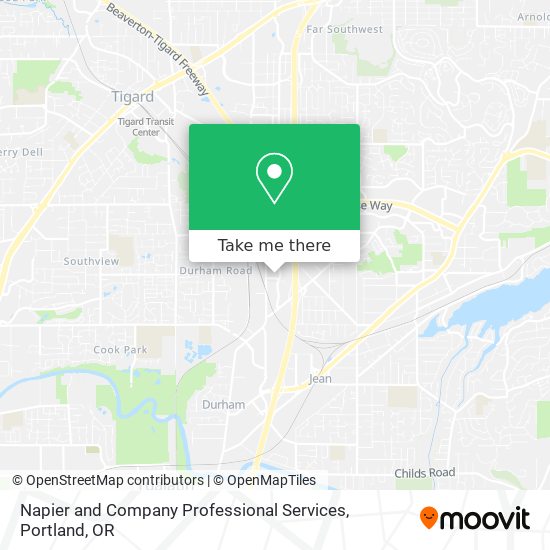Mapa de Napier and Company Professional Services