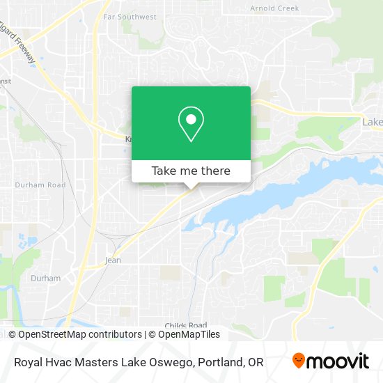 Royal Hvac Masters Lake Oswego map