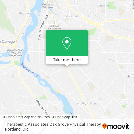 Mapa de Therapeutic Associates Oak Grove Physical Therapy