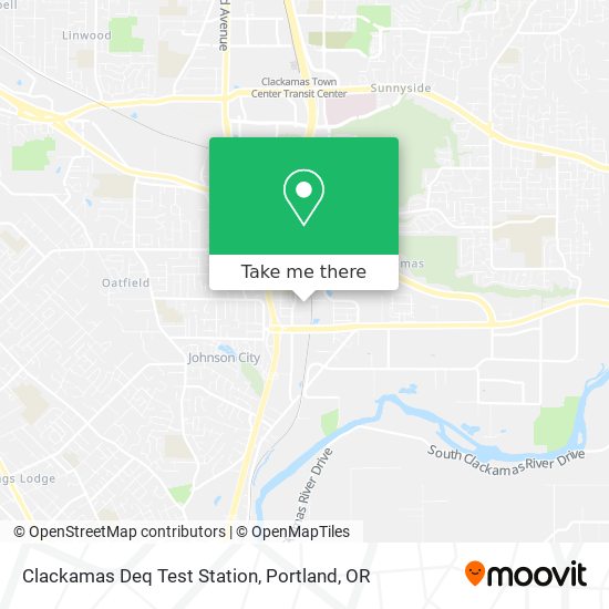 Clackamas Deq Test Station map