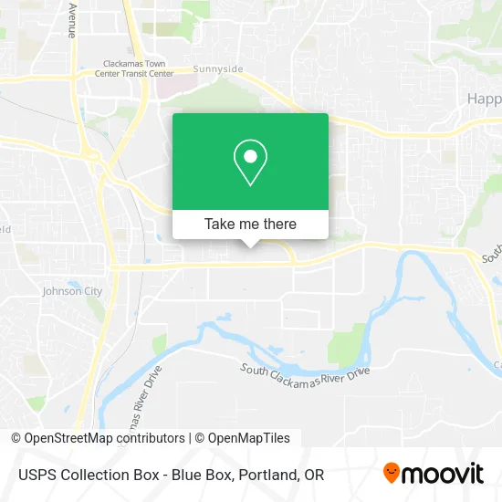 USPS Collection Box - Blue Box map