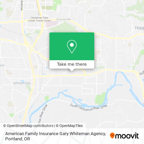 Mapa de American Family Insurance Gary Whiteman Agency