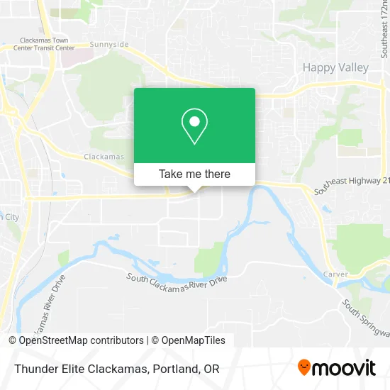 Mapa de Thunder Elite Clackamas