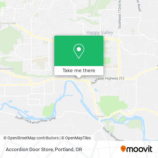 Accordion Door Store map