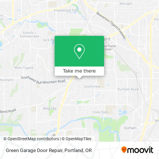 Green Garage Door Repair map