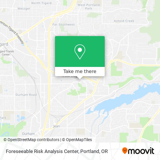 Foreseeable Risk Analysis Center map