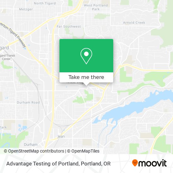 Mapa de Advantage Testing of Portland