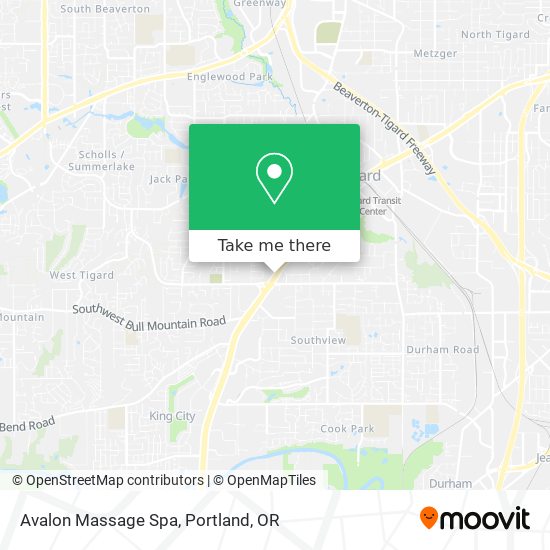 Avalon Massage Spa map