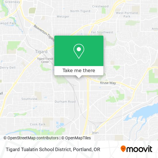 Tigard Tualatin School District map