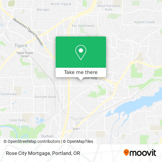 Rose City Mortgage map