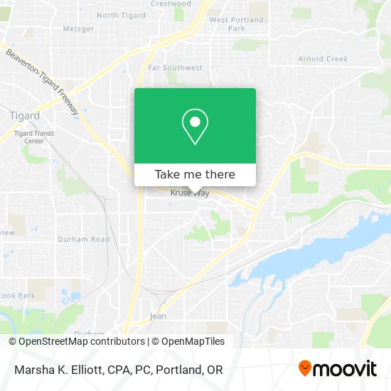 Marsha K. Elliott, CPA, PC map
