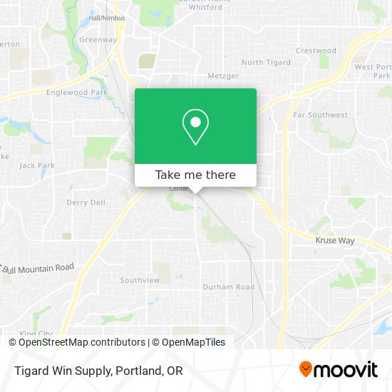 Mapa de Tigard Win Supply