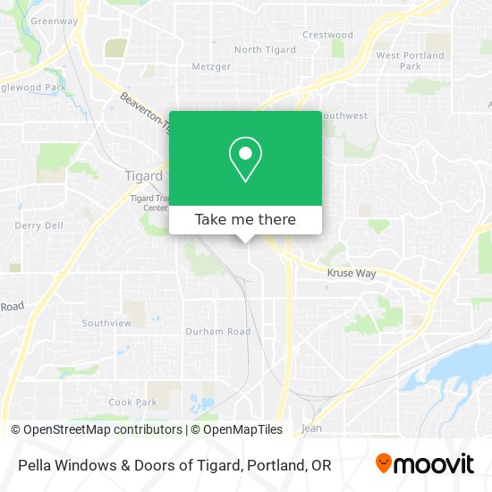 Pella Windows & Doors of Tigard map