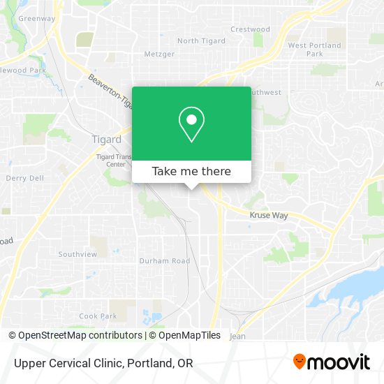 Upper Cervical Clinic map