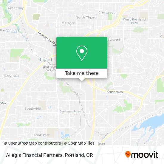 Allegis Financial Partners map