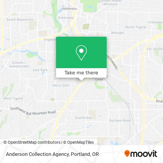 Anderson Collection Agency map